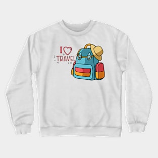 I LOVE TRAVEL Crewneck Sweatshirt